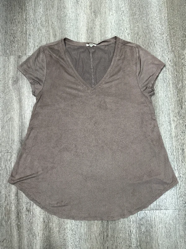 Top Short Sleeve By Dylan In Brown, Size: S Practical Men's Multi