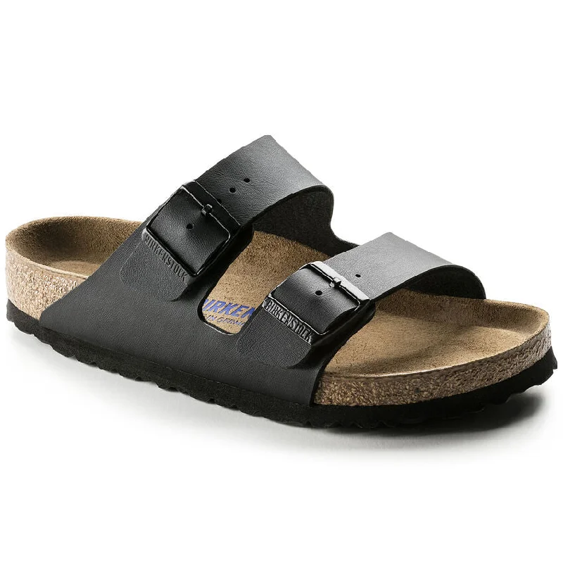 Arizona Soft Footbed Narrow Black Birko-Flor 41 Women's Laid