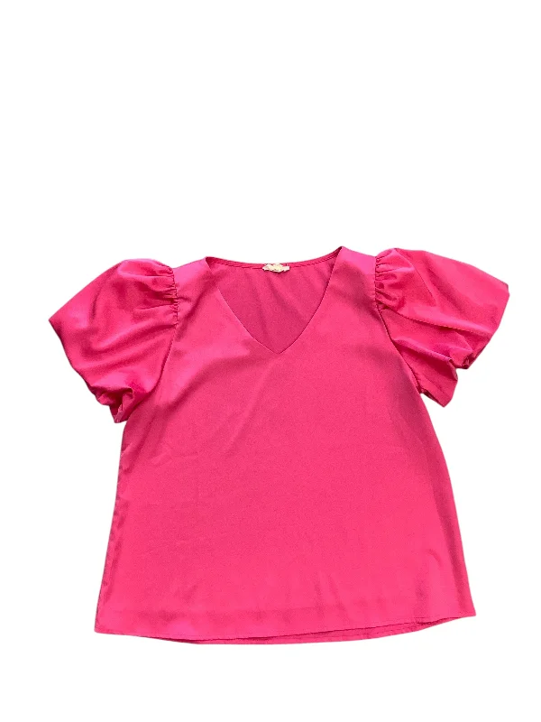 Top Short Sleeve By Ee Some In Pink, Size: M Relaxed Men's Beach