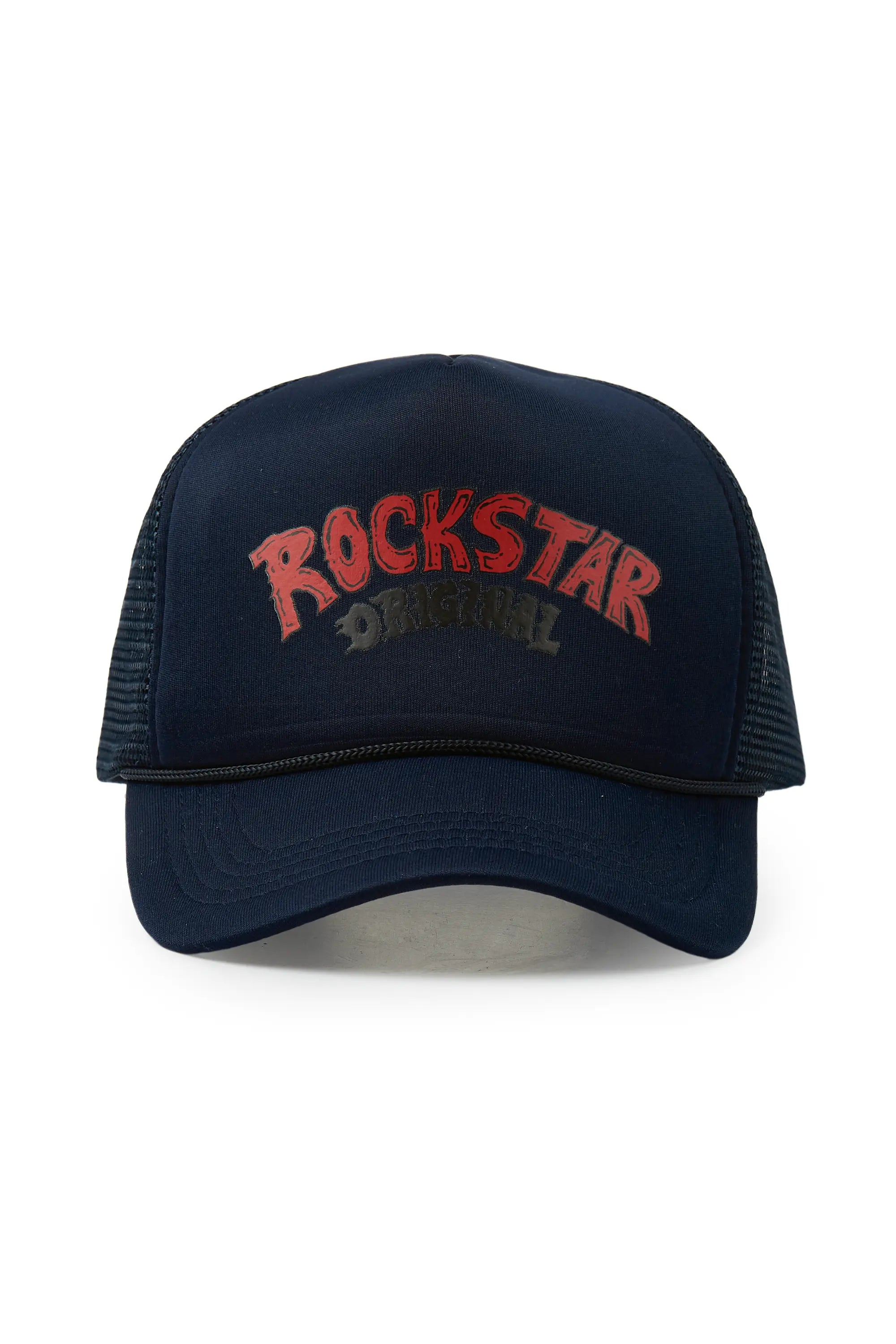 Trap Navy Trucker Hat Rugged Men's Outdoor 