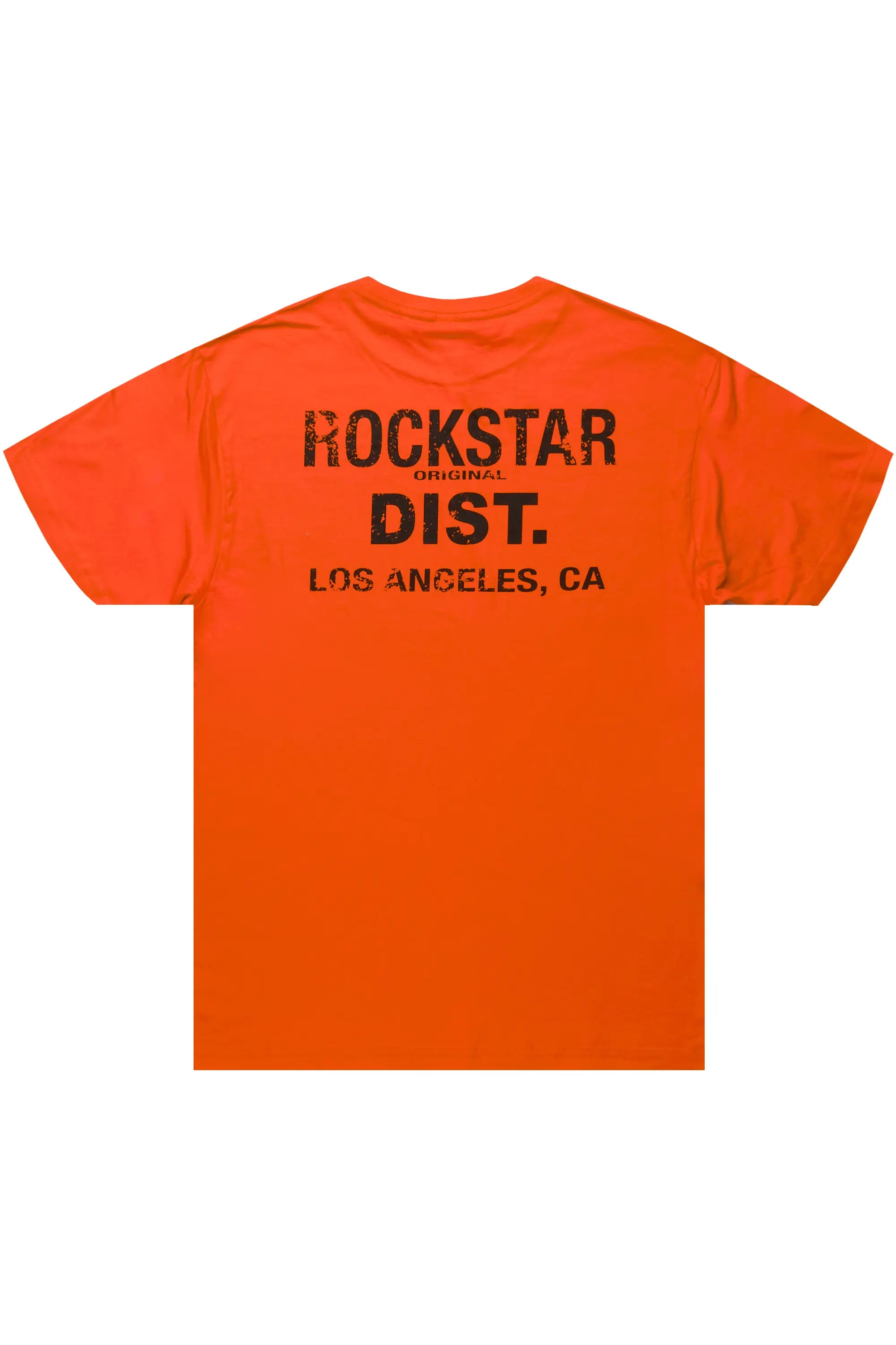 Dalasia Orange Oversized Tee Refined Men's European