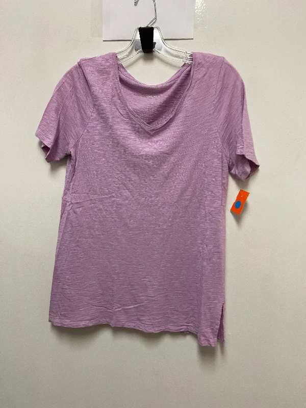 Top Short Sleeve By Chicos In Purple, Size: S Lumberjack