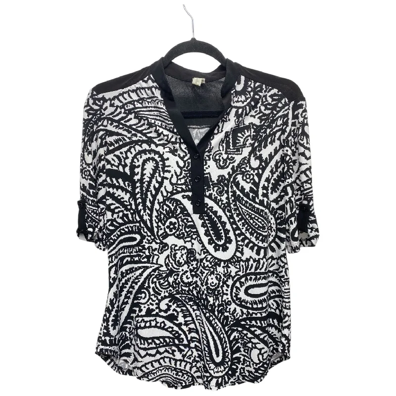 Top Short Sleeve By Perseption Concept In Black & White, Size: M Confident Men's Power