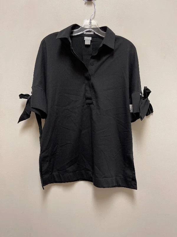 Top Short Sleeve By Chicos In Black, Size: S Confident Men's Power