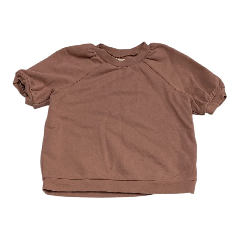 Top Short Sleeve By Madewell In Mauve, Size: Xs Sophisticated Men's 