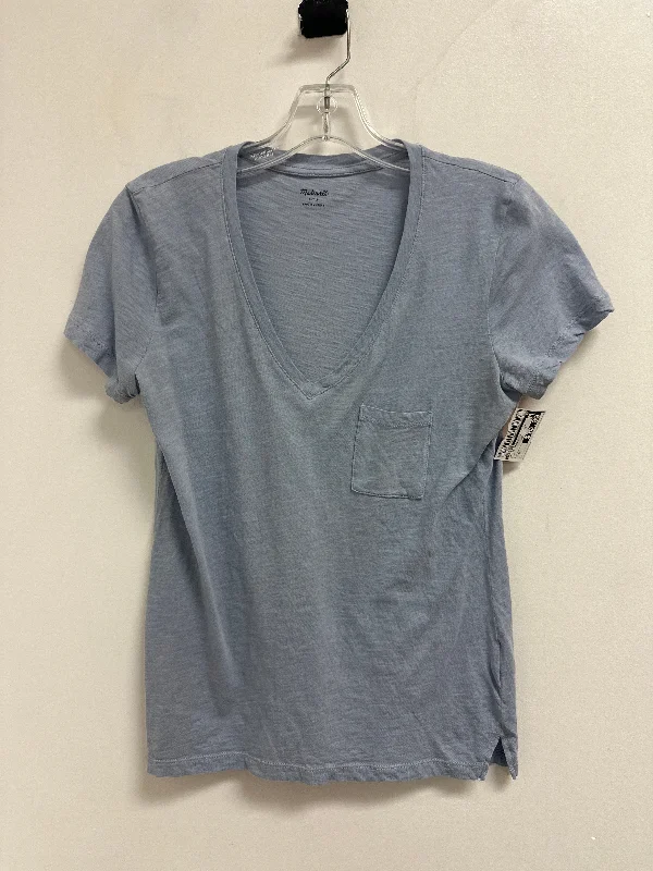 Top Short Sleeve Basic By Madewell In Blue, Size: S Elegant Men's Formal 