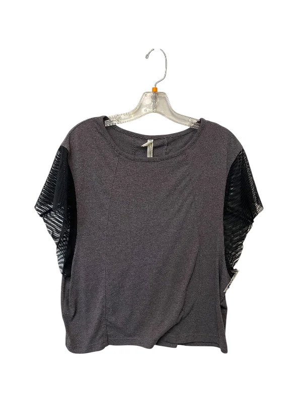 Top Short Sleeve By Free People In Grey, Size: Xs Luxurious Men's High