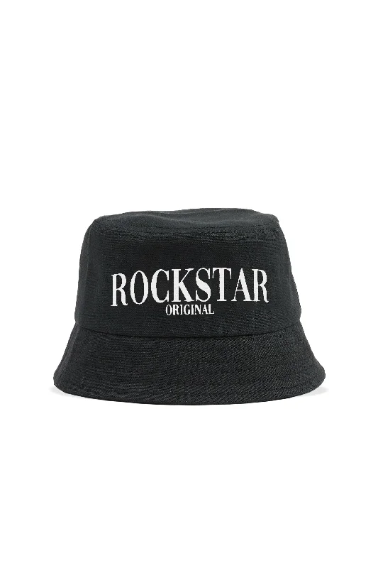 Boys Octavio Black Bucket Hat Casual Men's Japanese 