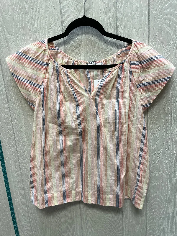 Top Short Sleeve By Gap In Striped Pattern, Size: S Business