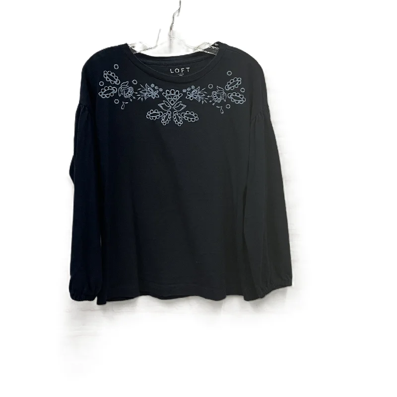 Top Long Sleeve By Loft In Navy, Size: Xs Monochromatic All