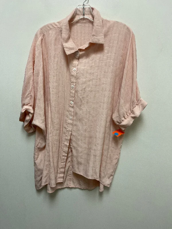 Top Short Sleeve By Clothes Mentor In Pink, Size: Xl Bohemian Men's Free