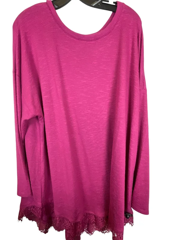 Top Long Sleeve By Cato In Pink, Size: 2x Refined Men's Classic 