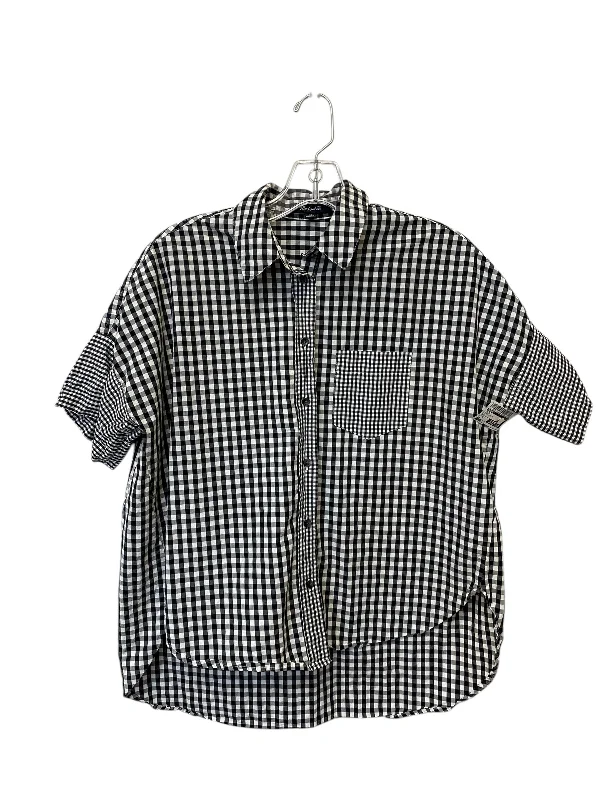 Top Short Sleeve By Madewell In Black & White, Size: Xs Cool Men's Skate