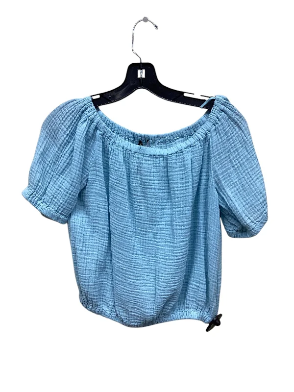 Top Short Sleeve By Michael Stars In Blue, Size: S Adventure