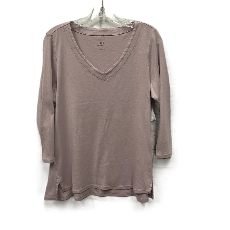 Top Long Sleeve Basic By J. Jill In Purple, Size: M Dynamic Men's High