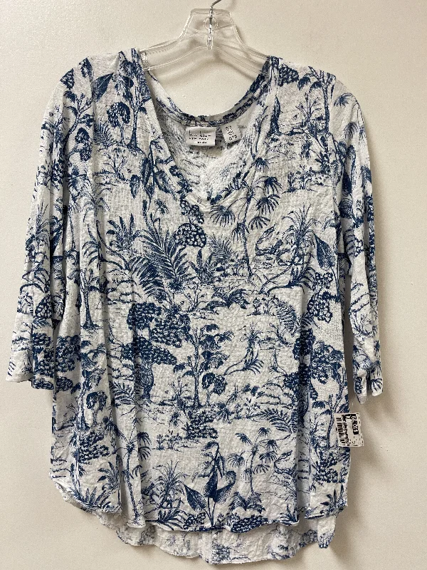 Top Long Sleeve By Nicole By Nicole Miller  Size: 1x Vacation