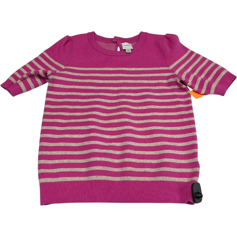 Top Short Sleeve By Maeve In Striped Pattern, Size: S Laid