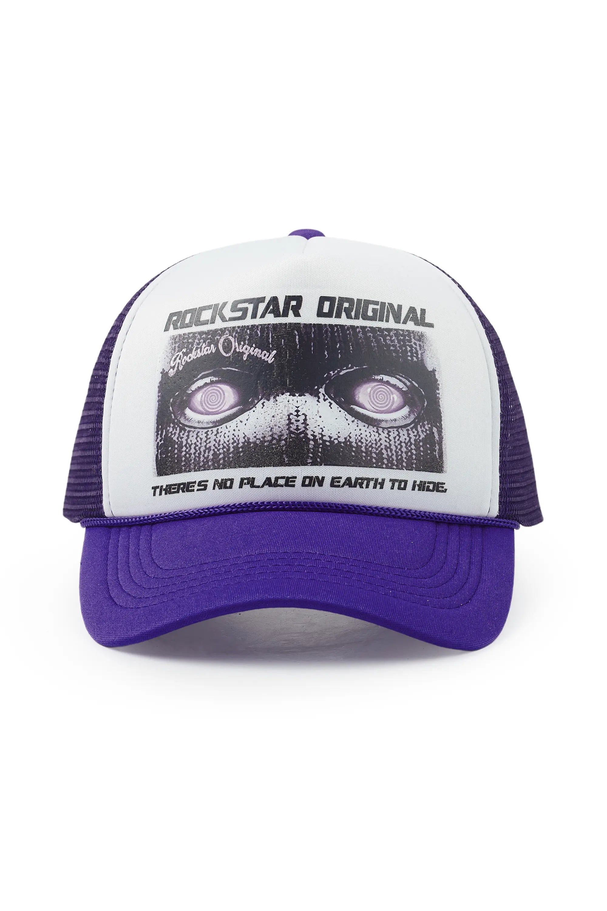 Ernesto White/Purple Trucker Hat Artistic Men's Hand