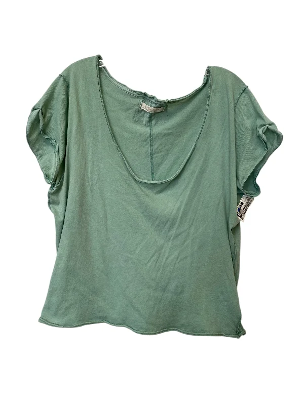 Top Short Sleeve Basic By Free People In Green, Size: Xs Traditional Men's Country