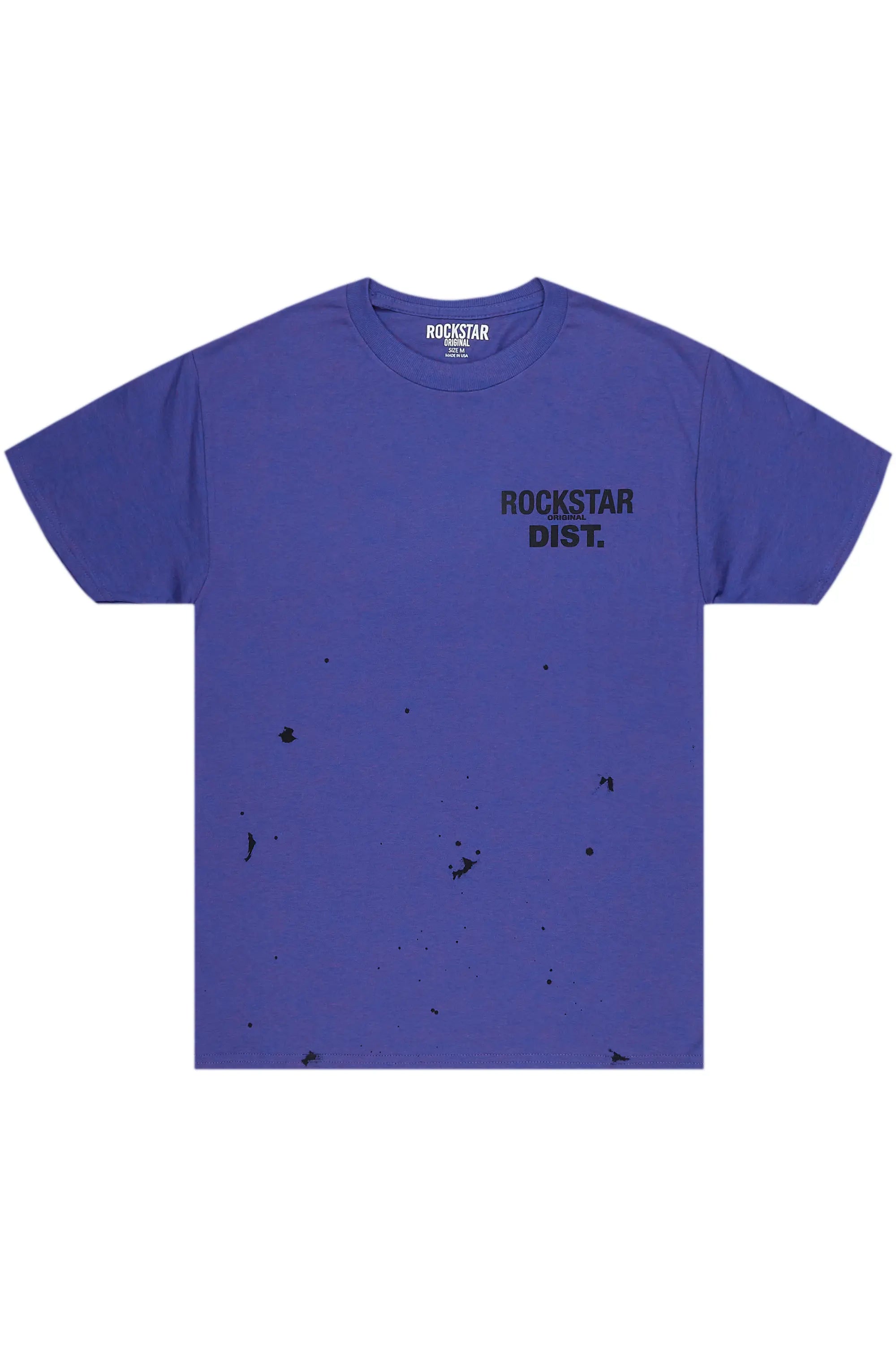 Raffer Purple Graphic T-Shirt Vacation