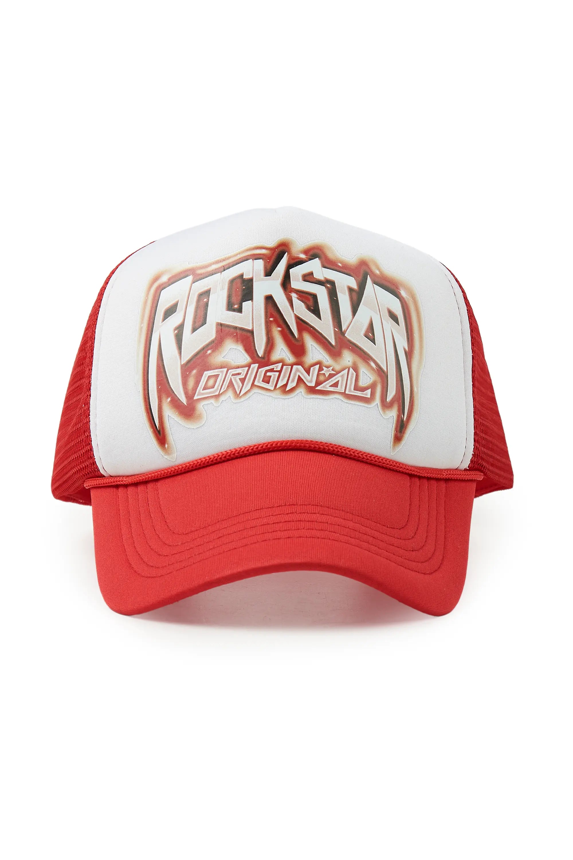 Gangsta White/Red Trucker Hat British Gentleman Style