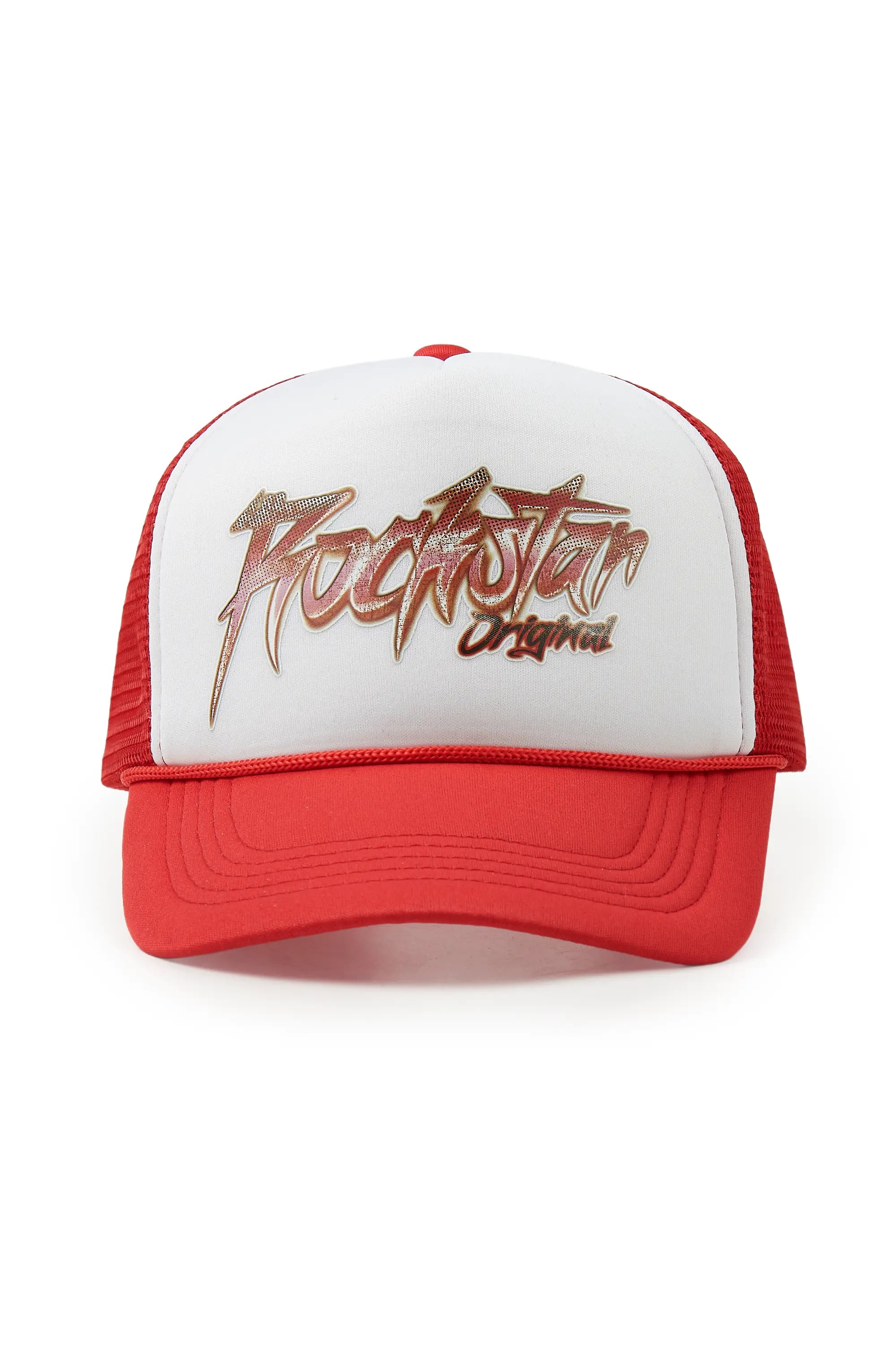 Mikelo White/Red Trucker Hat Bohemian Men's Free