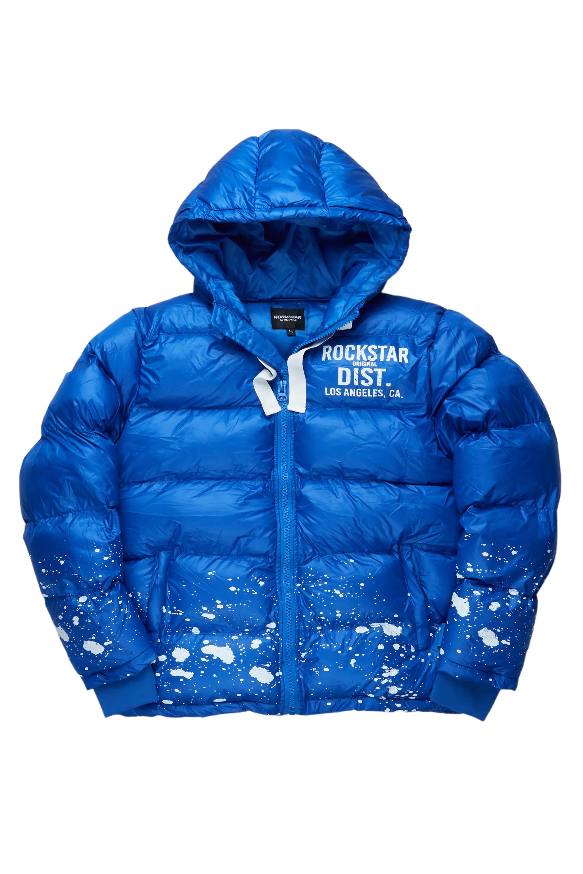 Art Dist. Royal Blue Puffer Jacket Refined Men's Classic 