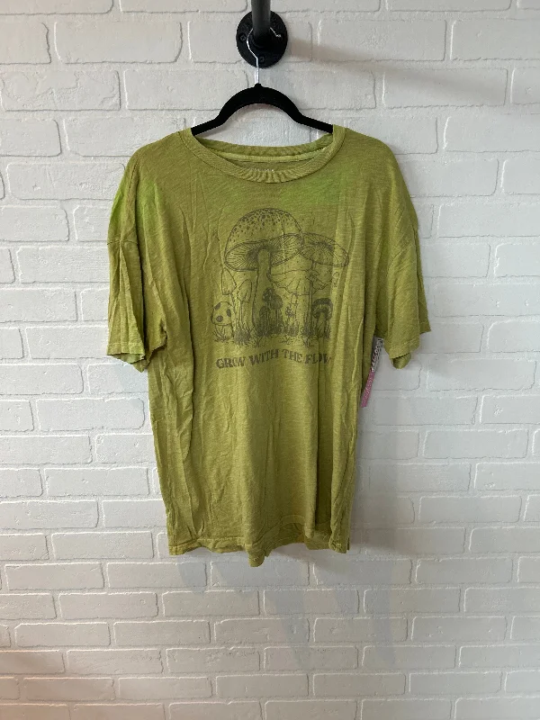 Top Short Sleeve Basic By American Eagle In Green, Size: M Casual Men's Short