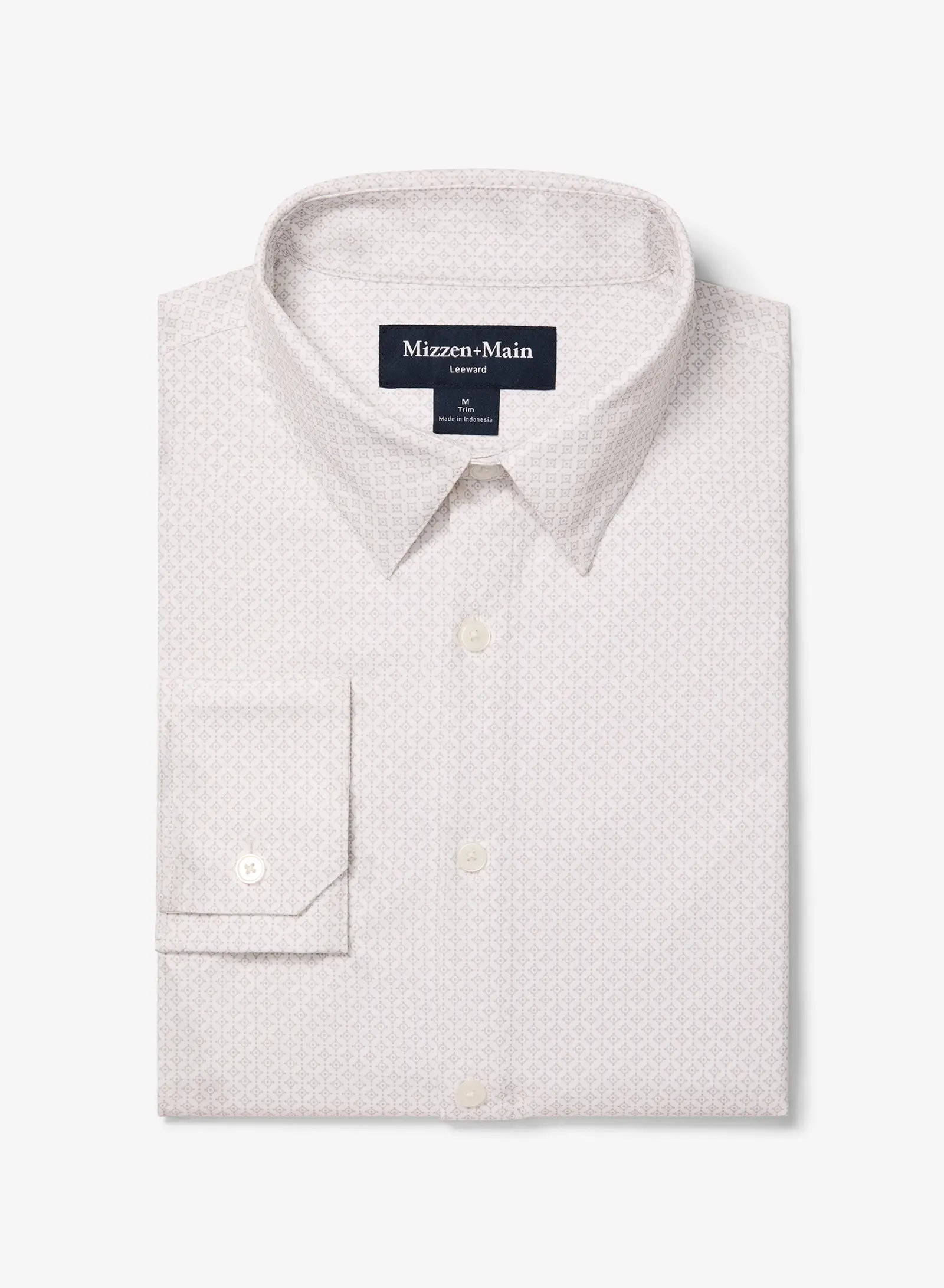 TRIM FIT PERFORMANCE CIRCLES - WHITE Preppy Men's College