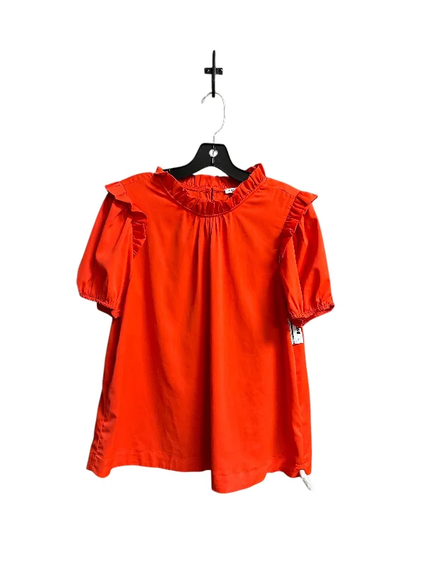 Top Short Sleeve By Jodifl In Orange, Size: M Confident Men's Power