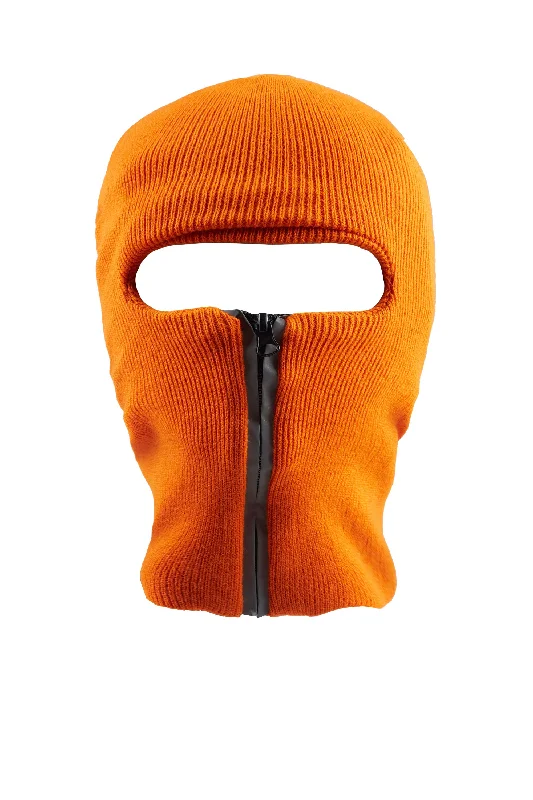 Anzel Orange Zipper Ski Mask Vacation