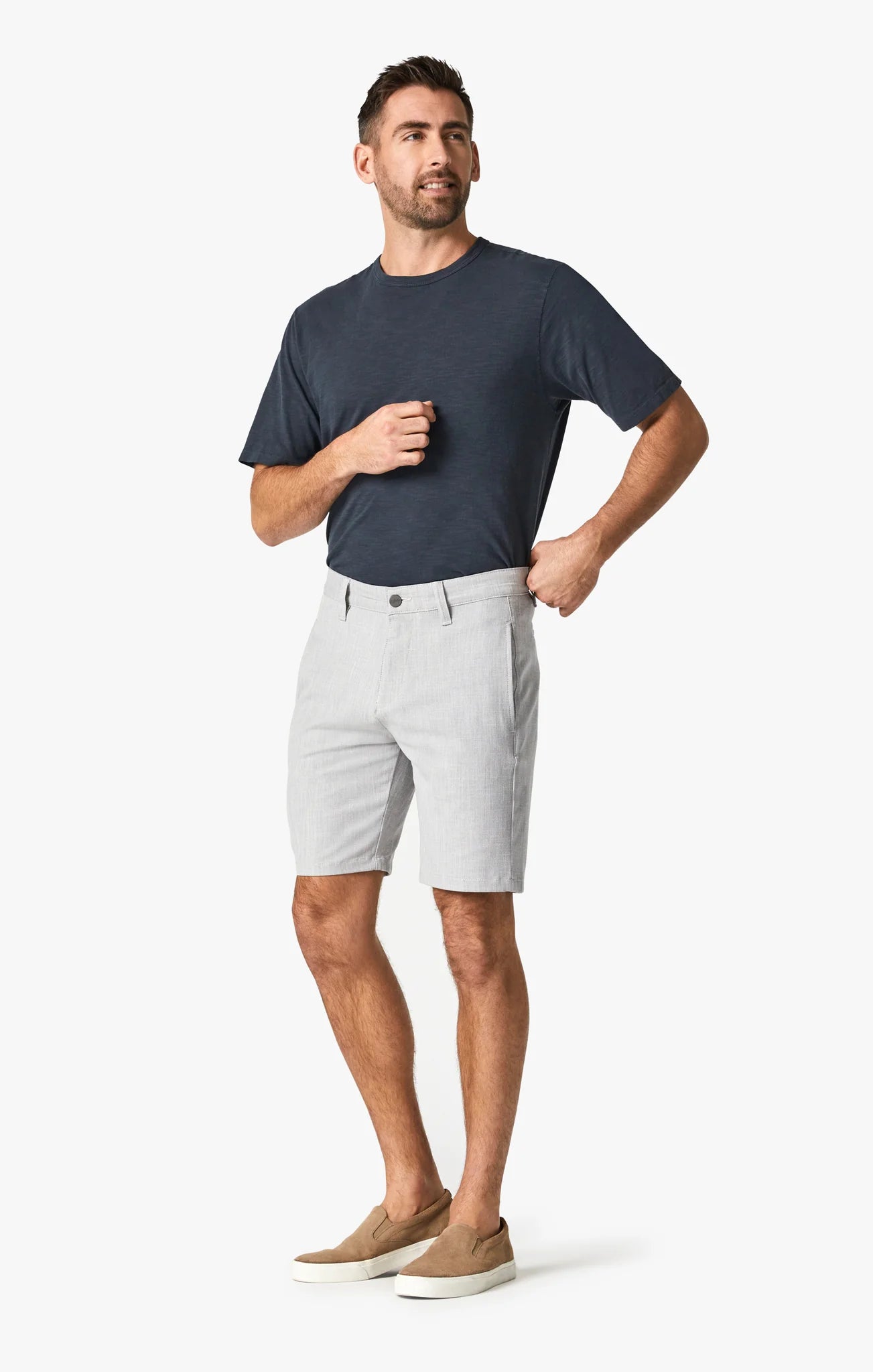 34 HERITAGE | Nevada Shorts | Bone Cross Twill Vacation