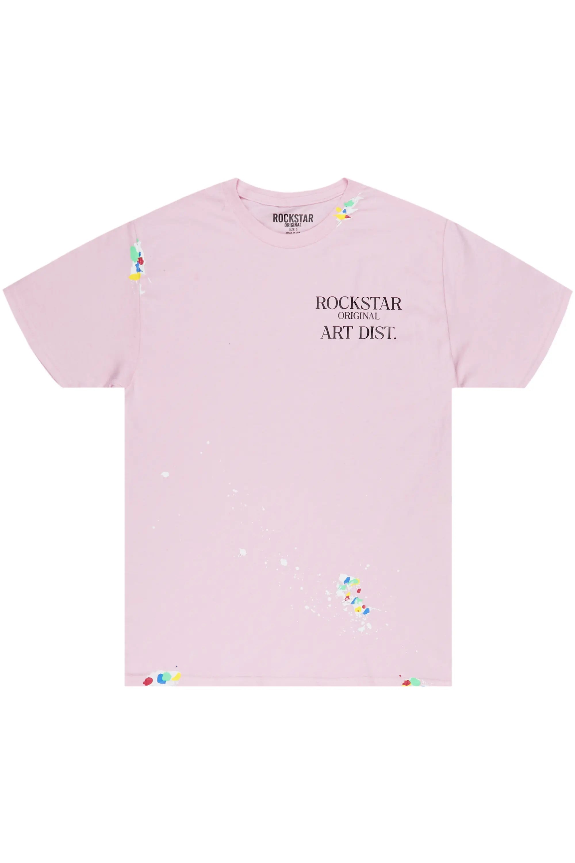 Can't Be Tamed Light Pink Oversized Tee Laid