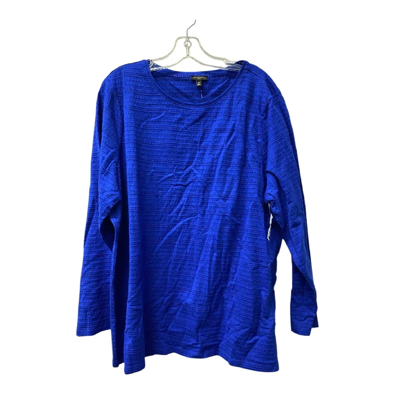 Top Ls By Talbots In Blue, Size:2X Dynamic Men's High