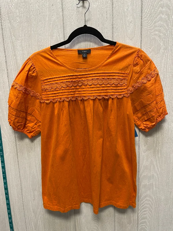 Top Short Sleeve By J. Crew In Orange, Size: S Earthy Men's Sustainable 