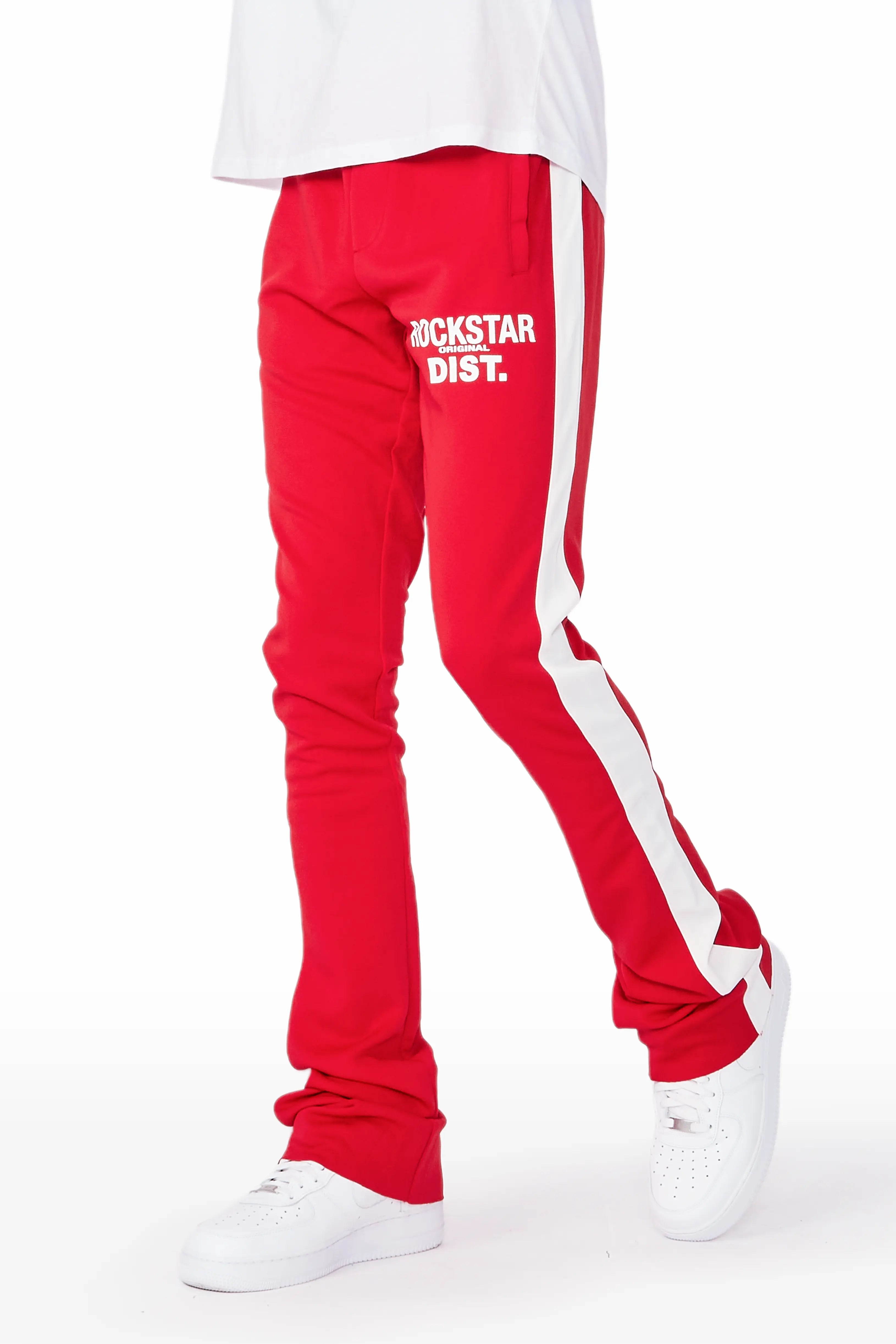 Landry Red Super Stacked Track Pant Dynamic Men's High