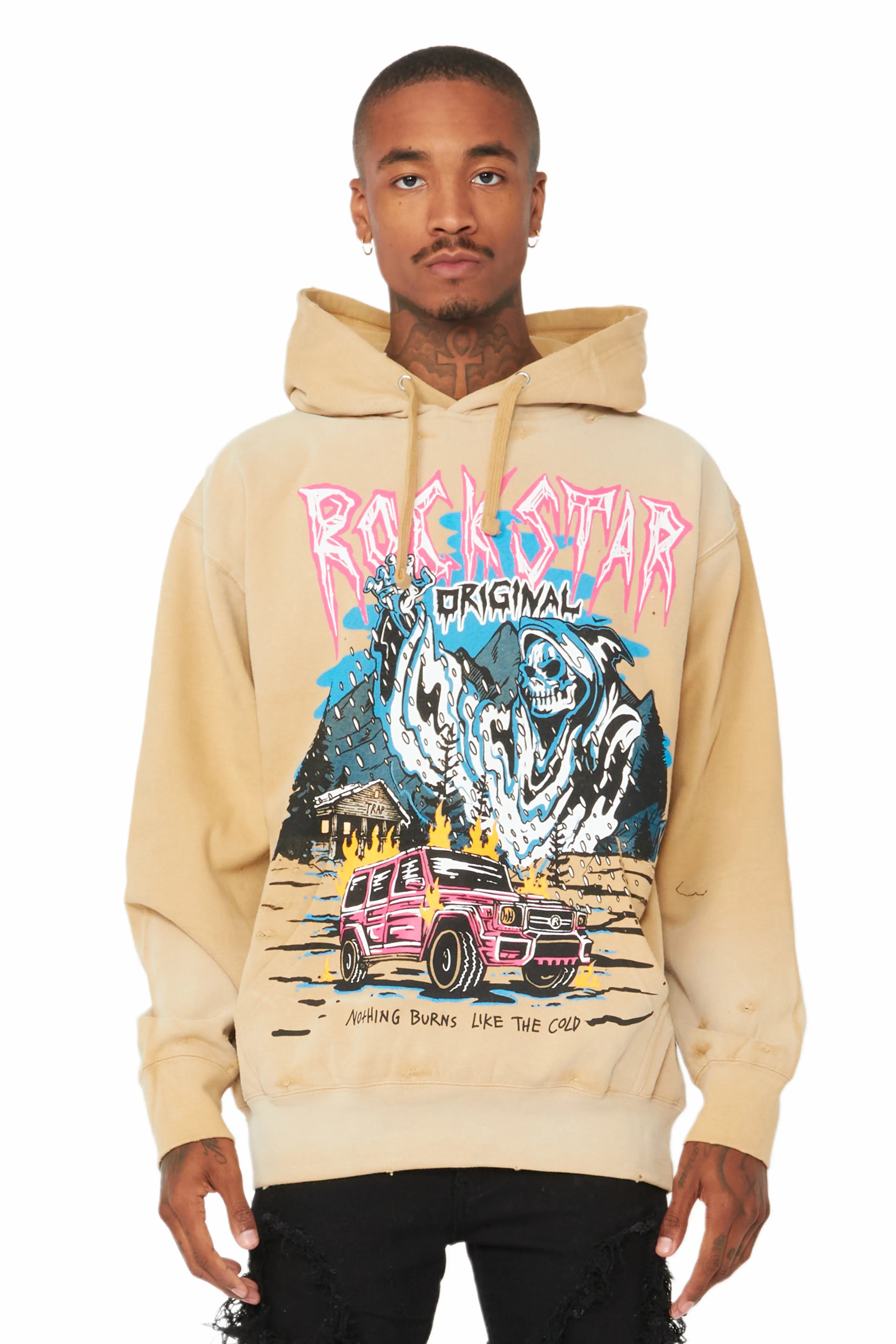 Kip Sand Graphic Hoodie Earthy Men's Sustainable 