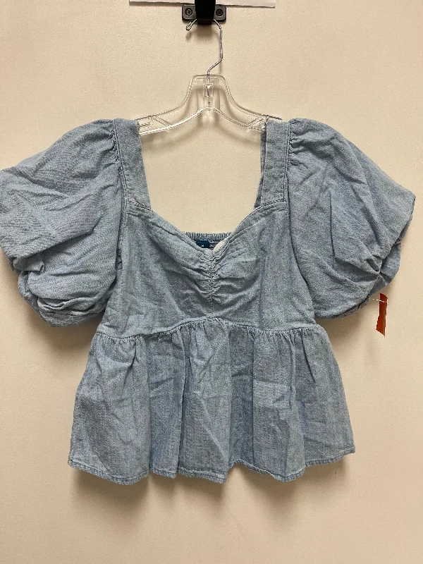 Top Short Sleeve By Old Navy In Blue, Size: M Monochromatic All