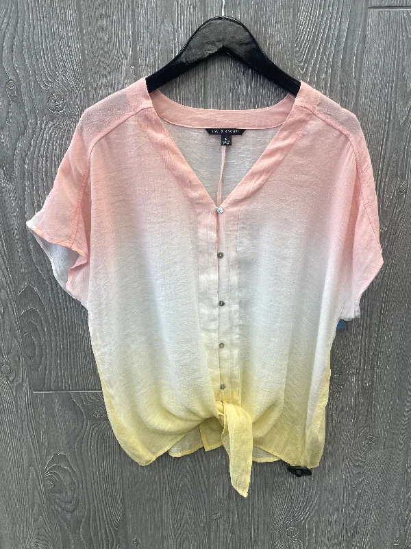 Top Short Sleeve By Zac And Rachel In Pink, Size: L Cozy Men's Winter