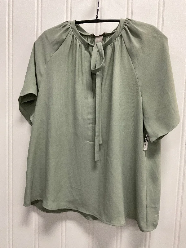 Top Short Sleeve By H&m In Green, Size: S Cclassic Men's Tweed