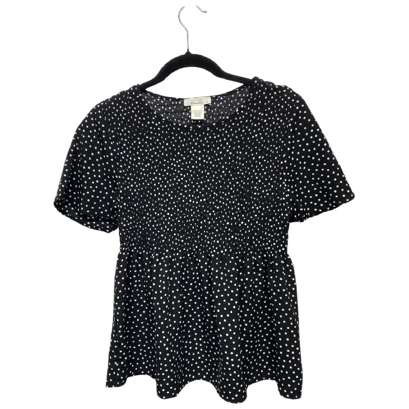 Top Short Sleeve By Urban Romantics In Polkadot Pattern, Size: L Youthful Men's Pop