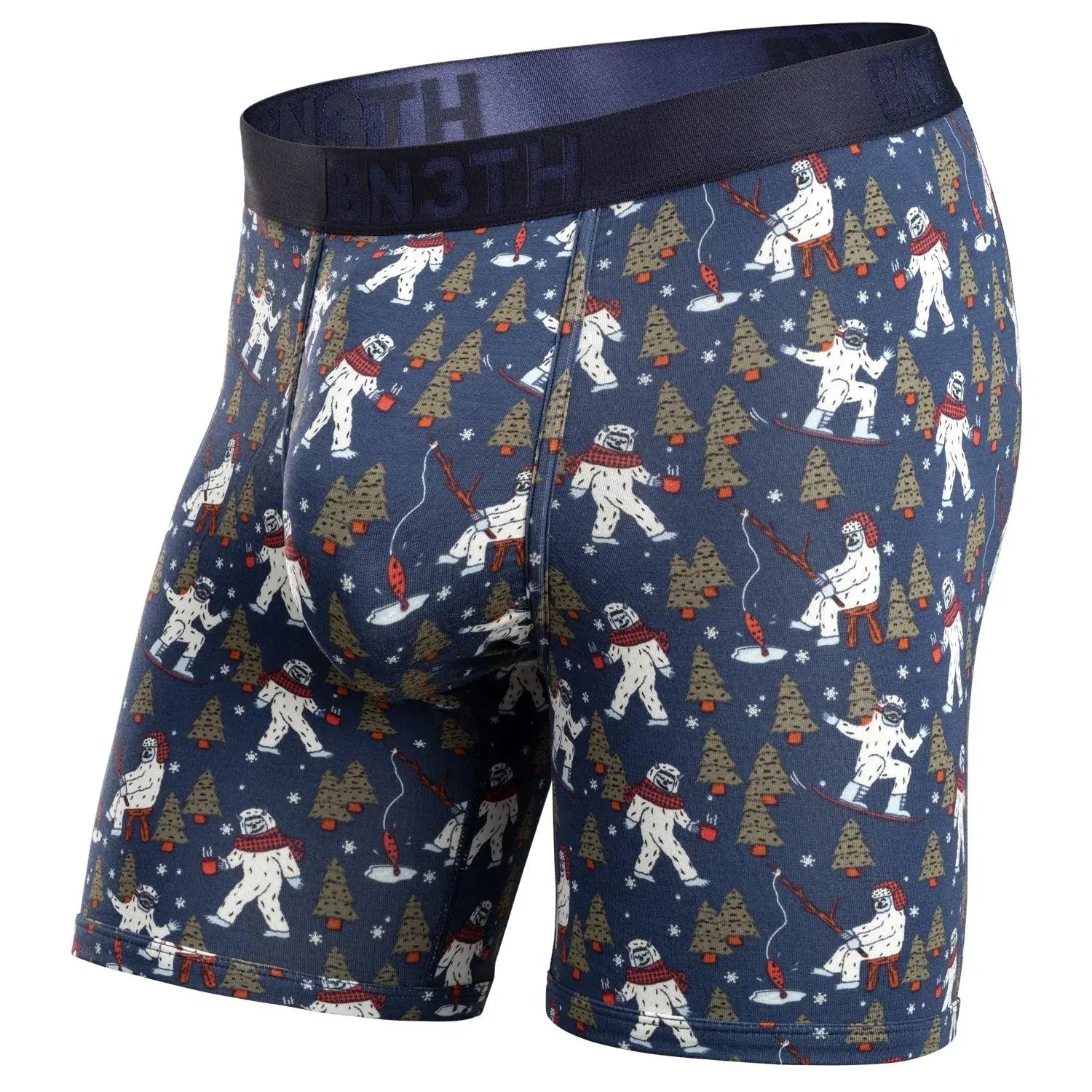 BN3TH | Classic Boxer Brief | Winter Wonder Dark Navy Hip Men's Retro