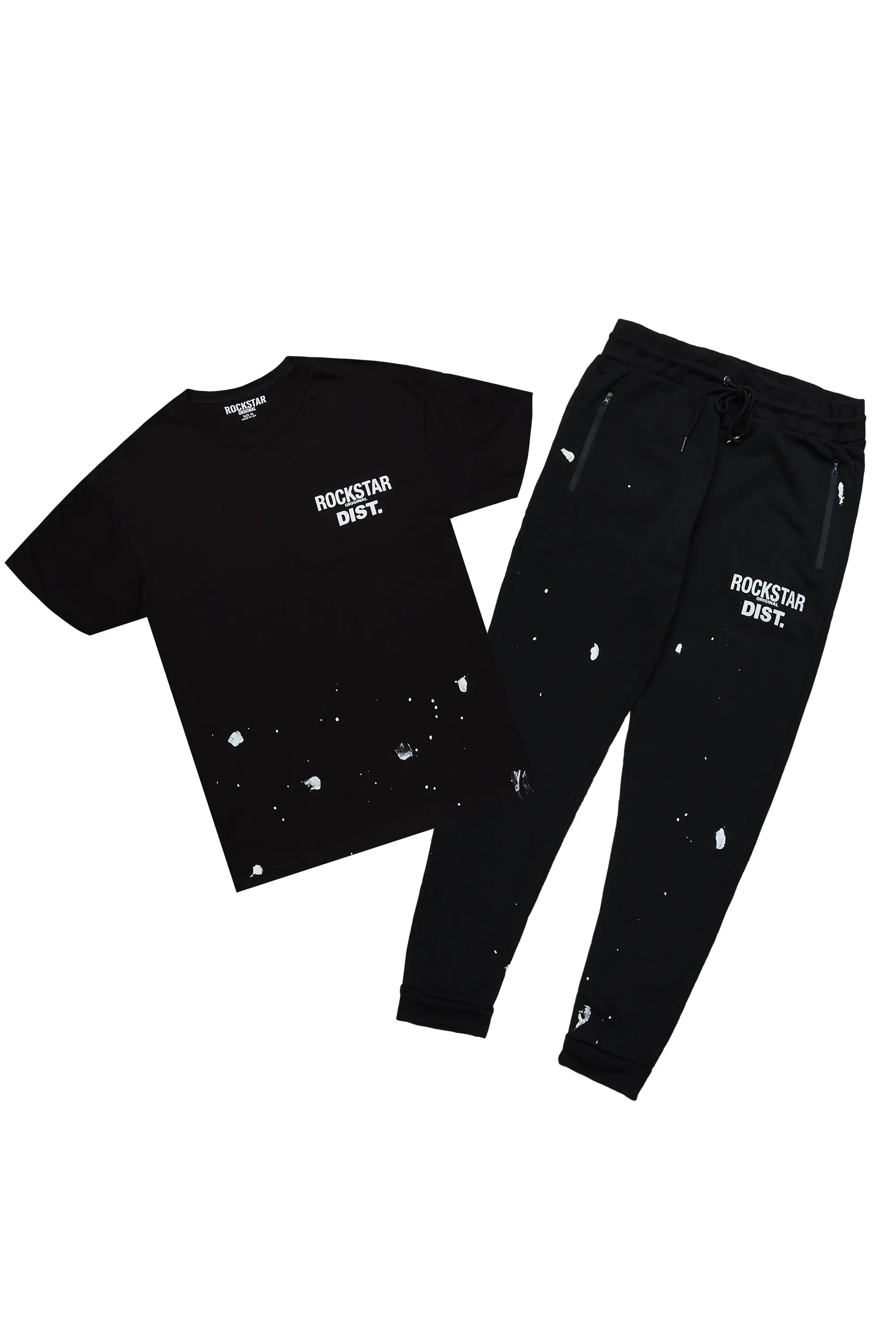 Raffer Black T-Shirt Track Set Street