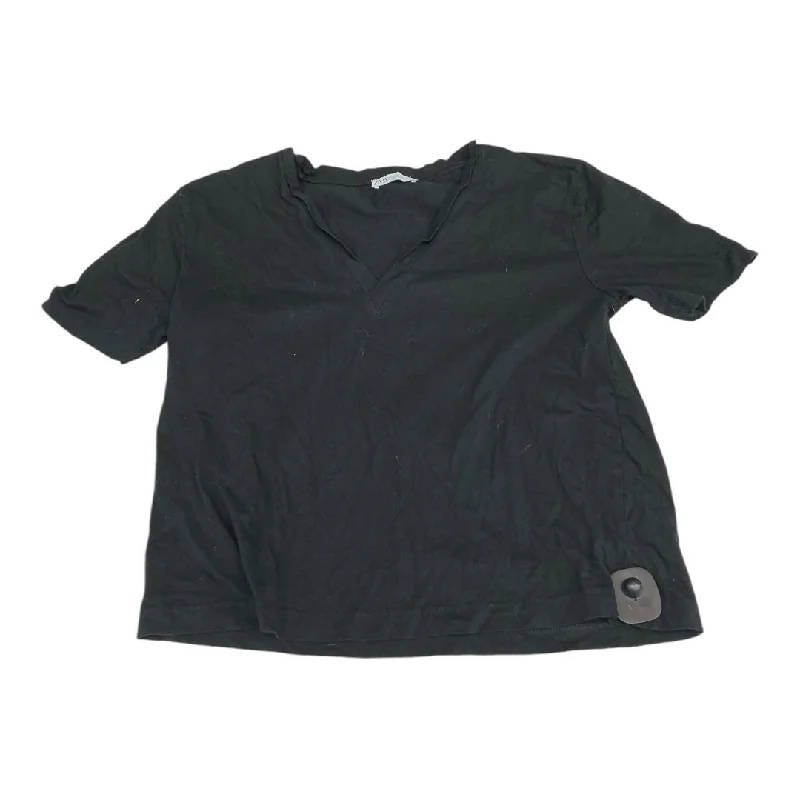 Top Short Sleeve Basic By Zara In Black, Size: M Sophisticated Men's 