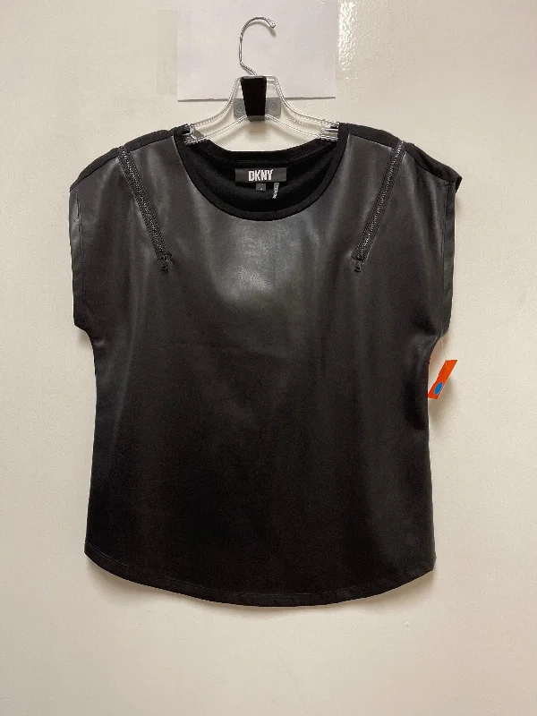 Top Short Sleeve By Dkny In Black, Size: M Luxurious Men's High