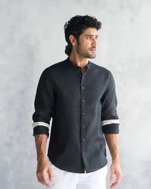 Nawab Shirt - Black Bohemian Men's Free