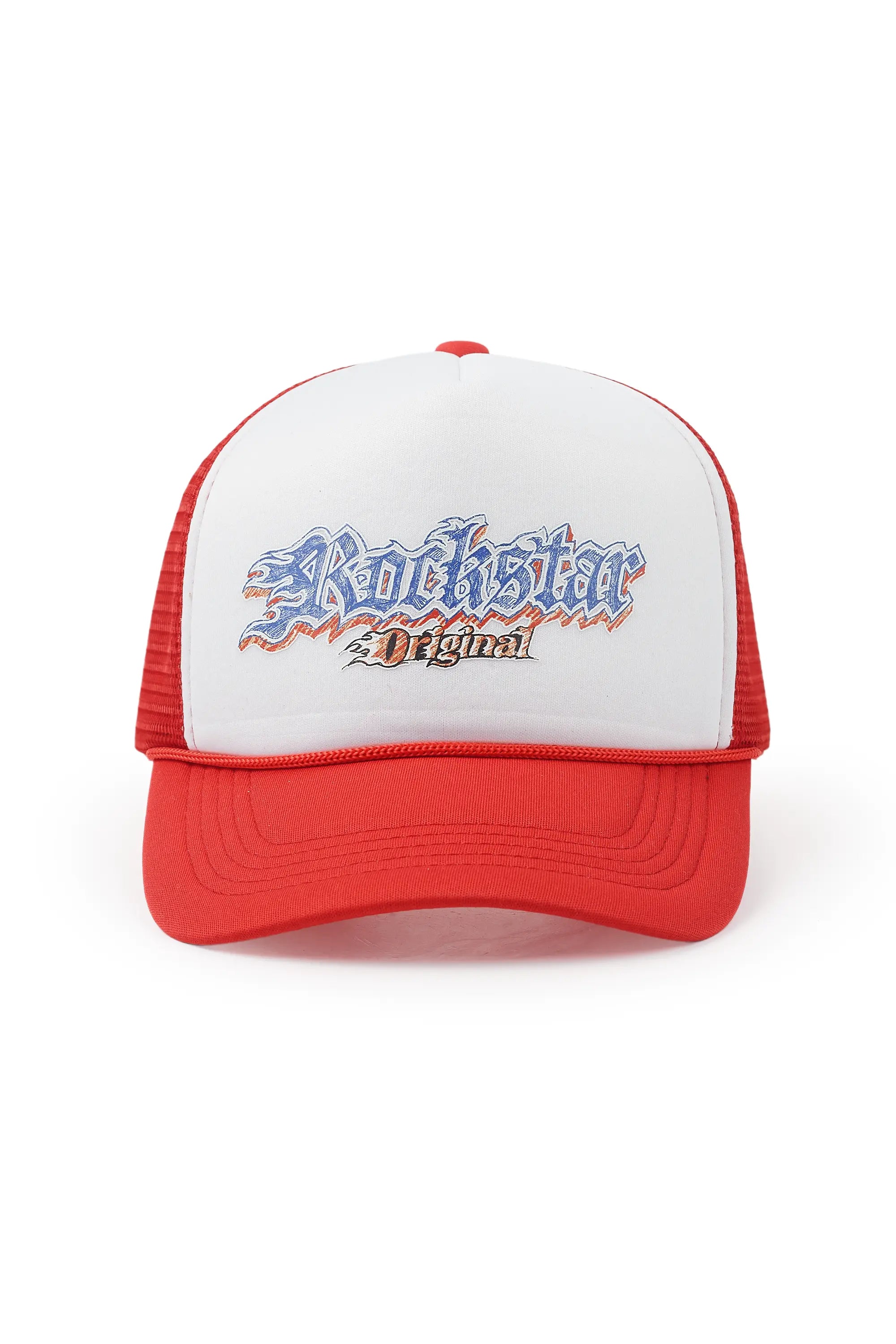 Motor White/Red Trucker Hat Practical Men's Quick