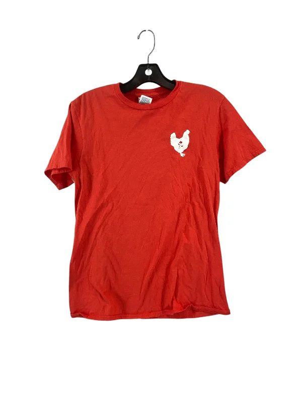 Top Short Sleeve By Clothes Mentor In Red, Size: M Edgy Men's Punk