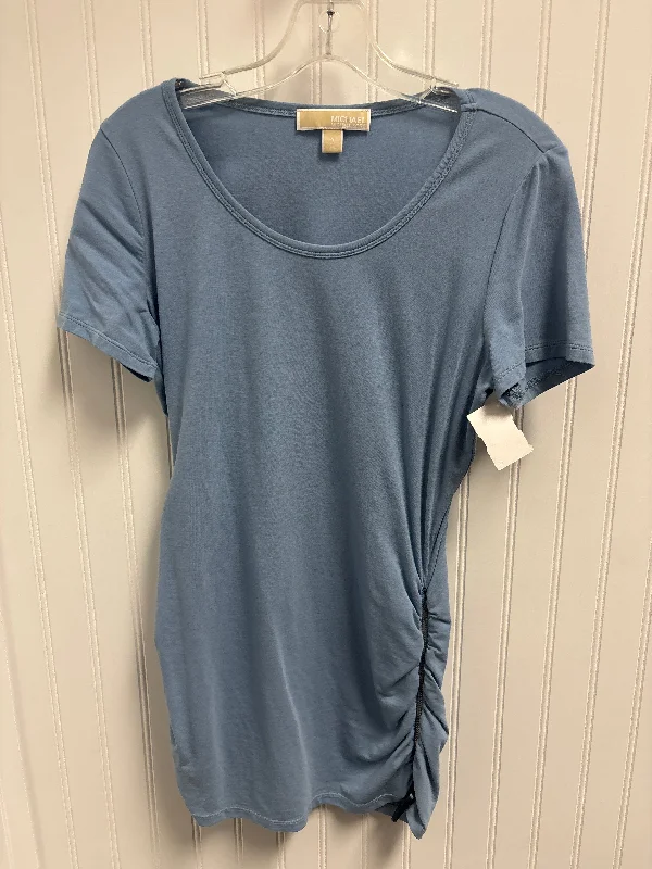 Top Short Sleeve By Michael By Michael Kors In Blue, Size: M Street