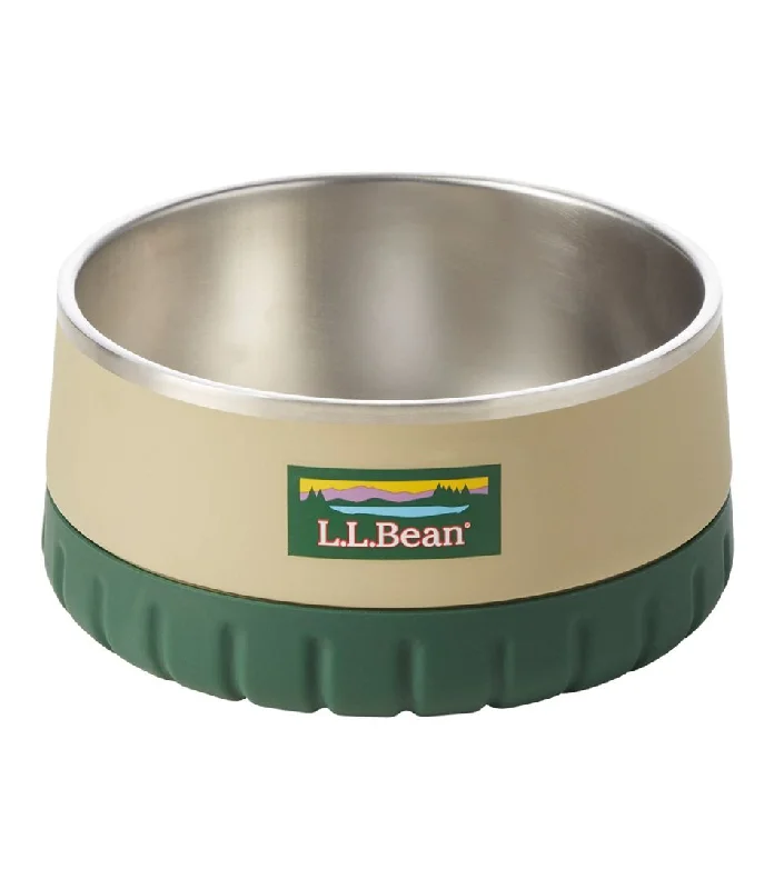 L.L.Bean Insulated Dog Bowl Medium Adventure